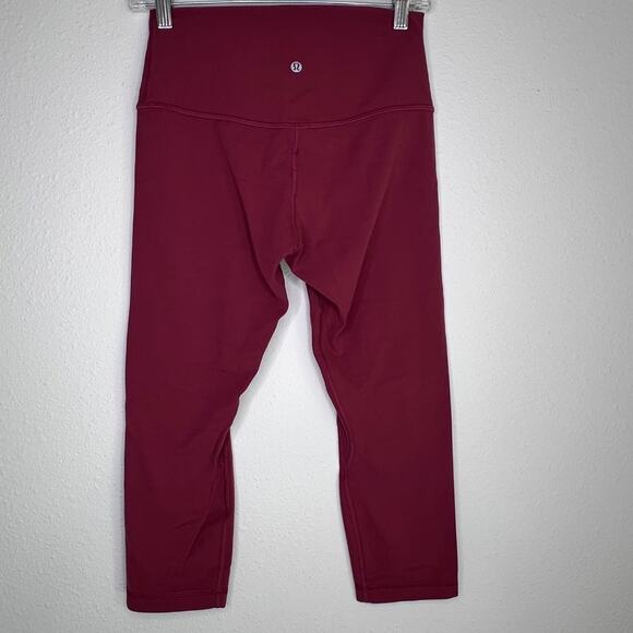 Lululemon Align High-Rise Crop 21" Inseam Legging, Chianti, Size 8 - Picture 3 of 9